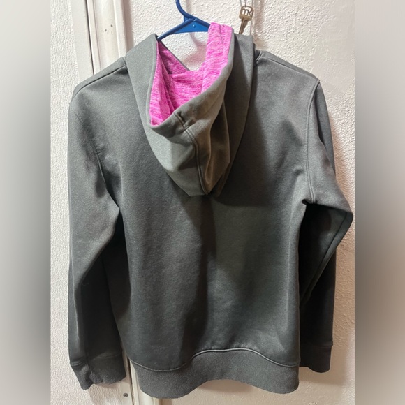 Tate* Under Armour Grey with Pink Hoodie - Picture 2 of 2